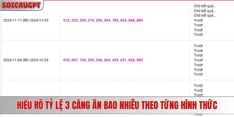 Hiểu rõ tỷ lệ 3 càng ăn bao nhiêu theo từng hình thức khác nhau