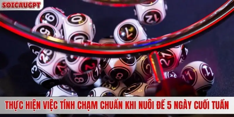 Thực hiện việc tính chạm chuẩn khi nuôi đề 5 ngày cuối tuần